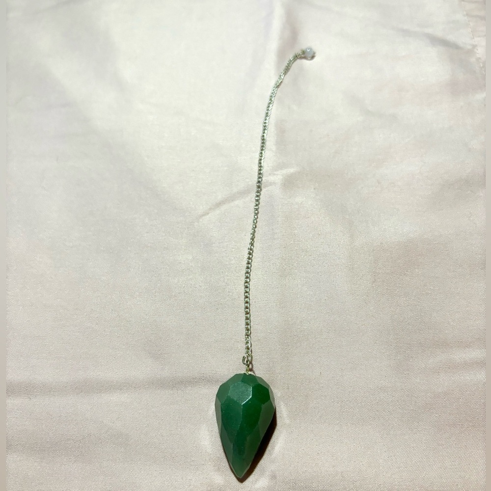 Green adventure crystal pendant necklace or keychain💚🔮